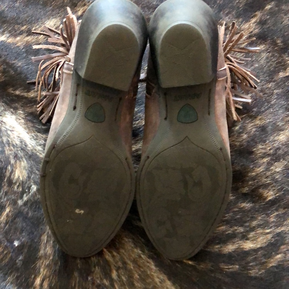 Ariat Dutchess Western Cowboy Fringe Boot Women’s 8.5 B Side Zip Booties - Picture 4 of 6